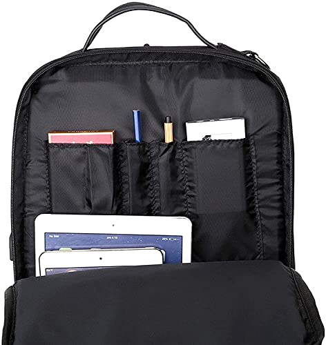Sac à dos décontracté marron M imperméable résistant usure chargeur USB portable