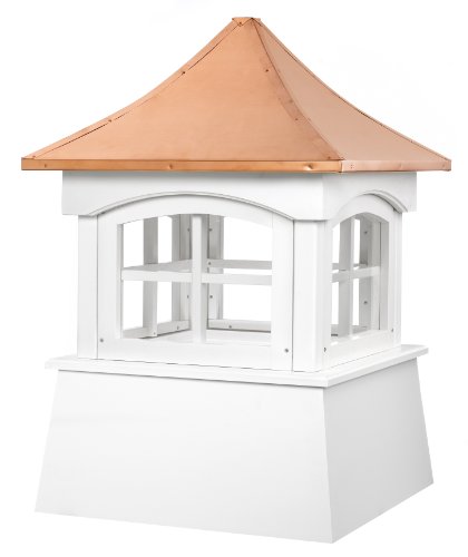 Good Directions 2118Wv Windsor Pvc Vinyl Cupola With Polished Copper Roof, 18-Inch X 25-Inch #TOP18