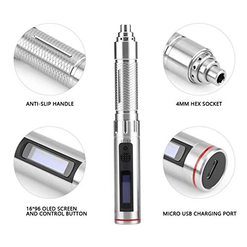 Screwdriver ES121 Electric Motion Control Rechargeable Screwdriver Kit with 16 Bits Repairing Tools - (Color: 304 Stainless Steel)