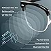 racico Eyewear Frame for Men and Women, Fashion Vintage Classic Blue Light Glasses Semi-Rimless Half Frame