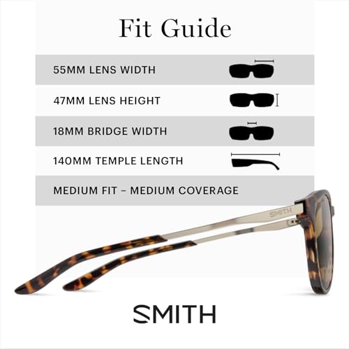 Image of SMITH Optics Wander Sunglasses - Performance Sports Active Retro Sunglasses For Running or Everyday Wear - For Men & Women