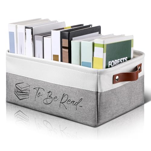 Marsui Book Lover Gifts TBR Book Storage Basket to Be Read List Storage Bin Bookish Accessories...