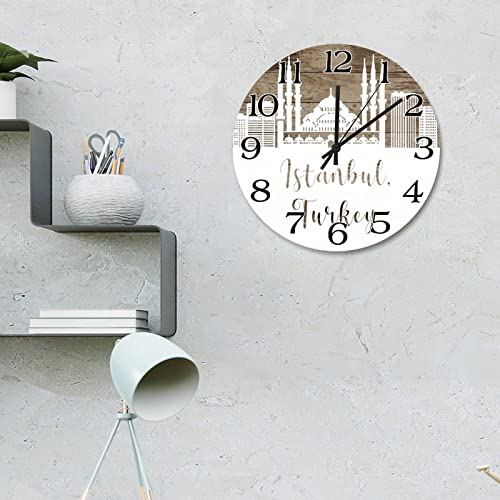 Horloge murale Istanbul 38cm à piles pour rompre la monotonie