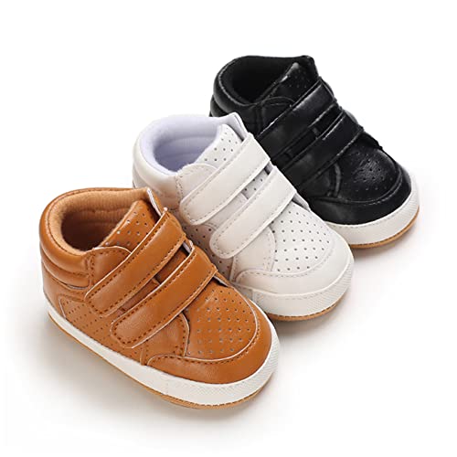 Image of E-FAK Baby Shoes Boys Girls Infant Sneakers Non-Slip Rubber Sole Toddler Crib First Walker Shoes