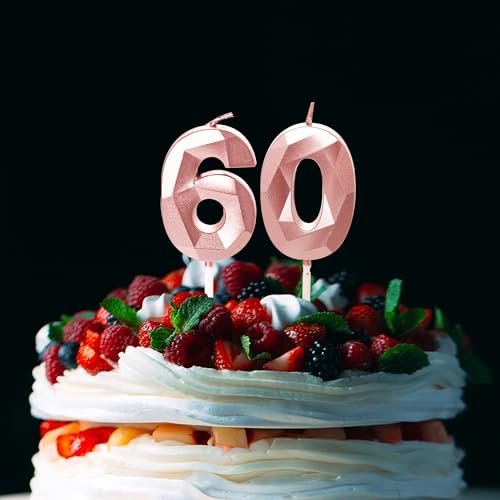 Miniatura 5 de Velas De Cumpleaños Número 70, Velas De Cumpleaños Número 70 De Oro Rosa, Decoración De Pastel Para Mujer, Fiesta De Cumpleaños De 70 Años, Boda, Aniversario, Celebración, Suministro De Oro Rosa