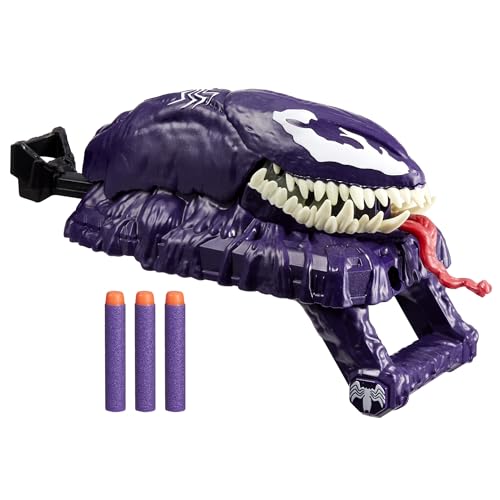 Marvel Spider-Man VenomVersus Marvel’s Venom Strike Blaster, NERF Spider-Man Toy, Super Hero Toys for Kids Ages 5+