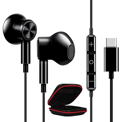 ACOCOBUY USB C Headphones with Mic Cover
