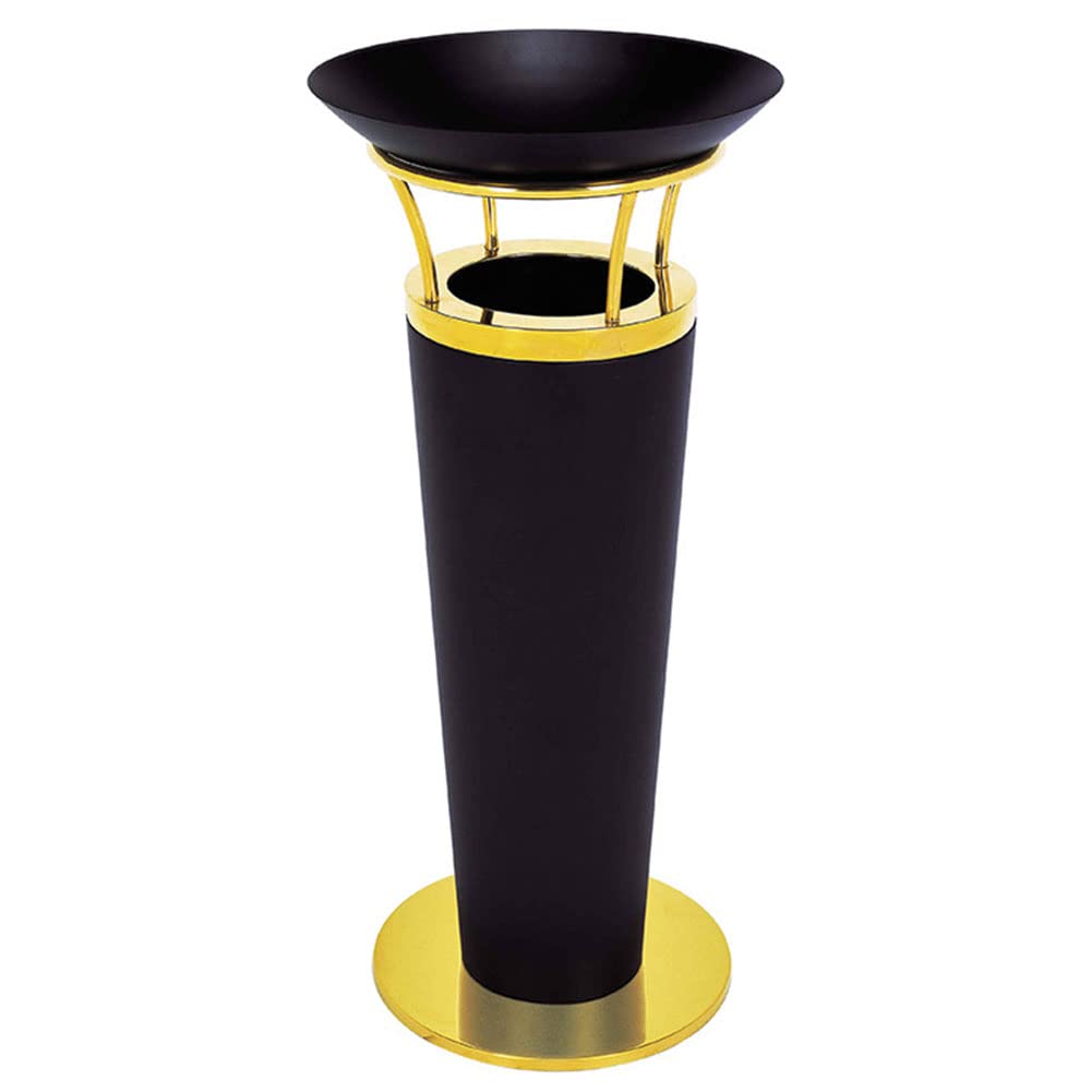 Bote de Basura con cenicero - Contenedor de Basura Compacto - Contenedor de Basura con Tapa Abierta Ideal para hogares, oficinas y Otros Espacios comerciales