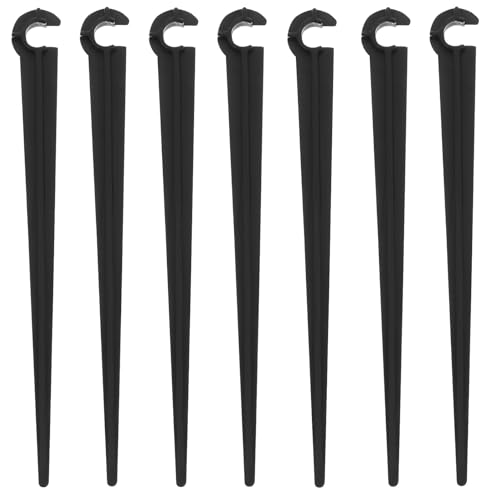 jojofuny 50 Piezas Soportes de Riego por Goteo Clavijas de Abs Resistentes Estacas para Tubería de Jardín Soporte Estable para Mangueras y Tubos de Riego Adecuado para Huertos y Flores