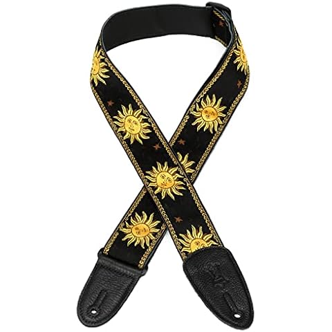 Levy's Jacquard Sun Black Guitar Strap Cover