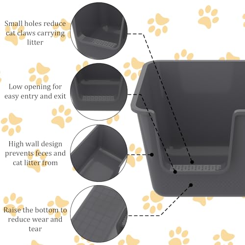 Arenero para Gatos Grande 4-Pack con Pala Gris miniatura 3