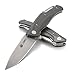 CRKT Ruger Windage Folding Knife: EDC Folder with Liner Lock, Stonewashed Plain Edge Drop Point Blade, Aluminum Handle with Pocket Clip R2401