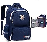 SARGE Étanche côté Ouvert Cartable Enfants Sac à Dos Livre Sac Enfants Sacs d'école orthopédiques garçons Filles école Primaire Mochila