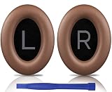 Picture of SOULWIT Earpads Replacement for Bose QuietComfort 45 (QC45)/QuietComfort SE (QC SE)/Quiet Comfort Wireless Over-Ear Headphones, Ear Pads Cushions with Softer Protein Leather - Coffee