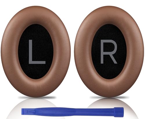 Image of SOULWIT Earpads Replacement for Bose QuietComfort 45 (QC45) /QuietComfort SE (QC SE) /New Quiet Comfort Wireless Over-Ear Headphones, Ear Pads Cushions with Softer Protein Leather - Coffee