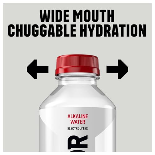 Image of BODYARMOR SportWater Alkaline Water, High Alkaline Bottled Water, pH 9+, 700mL (24 Pack), Refreshing Electrolyte Drink Pack, Wide Mouth Bottle