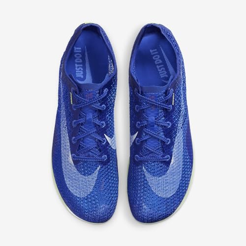 Nike Air Zoom Victory Track & Field Distance Spikes (CD4385-400, Racer Blue/Safety Orange/Lime Blast/White) Size 6.54