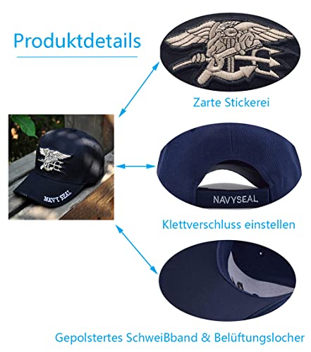 GAOXUQIANG-Mens-US-Navy-Baseball-Cap-Navy-Seals-Cap-Tactical-Army-Cap-Trunker-Gorras-Snapback-Chapeau-pour-Adulte