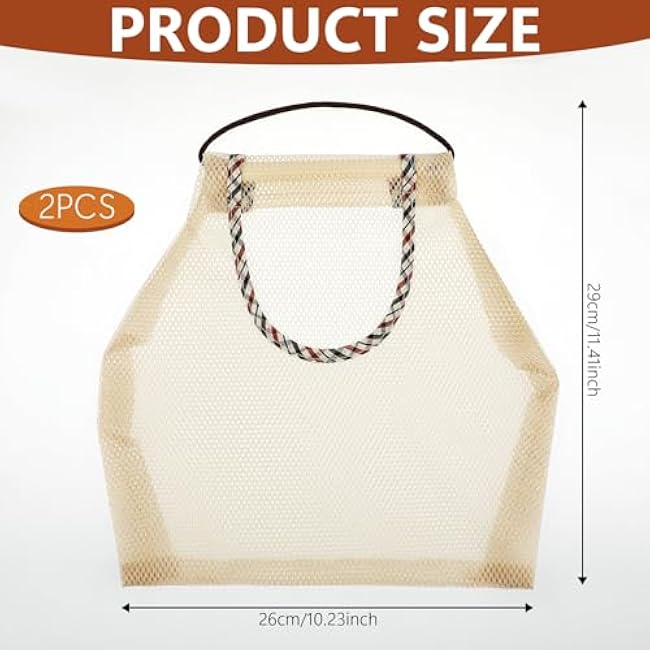 2 Pack Mesh Bags Hanging Storage