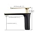 Hiendure Vessel Sink Faucet Gold & Black Bathroom Sink Faucet Single Handle Modern Vanity Faucet One Hole with Water Supply Hoses