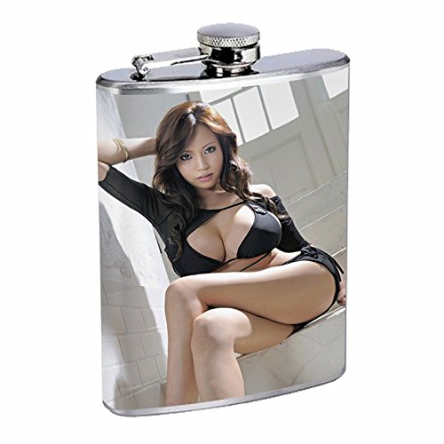 Japanese Pin Up Girls Japan Asian S13 Flask Stainless Steel