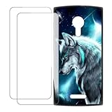 UOGNADGD Kompatibel mit Alcatel One Touch Flash 2 Bunte Personalisierte Hülle mit 2...