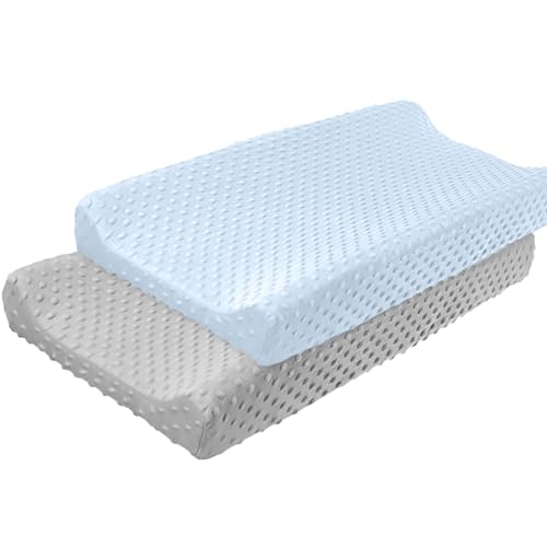 Oxxggkao Fundas transpirables de repuesto para cambiador, tela elástica, para cambiar pañales, hojas de mesa de 81 x 40 cm, hoja de puntos