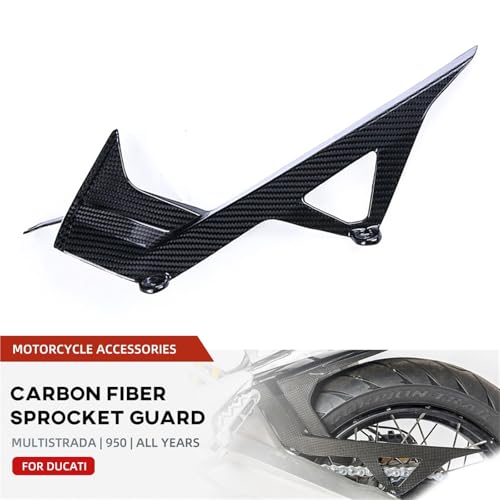 Cubierta de cadena acabado premium para piñón trasero Ducati Multistrada 3