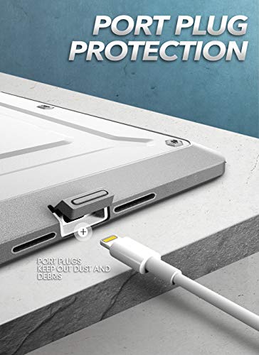 Image of SUPCASE Designed for iPad 10.2 2019 Case, [Unicorn Beetle Pro Series] with Built-in Screen Protector and Dual Layer Full Body Rugged Protective Case for iPad 7th Generation (White)