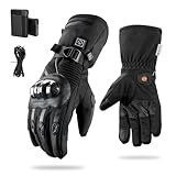電熱グローブ バイク用 ヒーターグローブ ヒーター手袋 バッテリー*2 電源コード*1 付き 2種類給電方法 防寒グローブ タッチパネル スマホ対応 3段階温度調節 加熱手袋 バイク用 裏起毛 滑り止め 防水仕様 スポーツ 登山 屋外作業 男女兼用 防寒対策 冬 (ブラック, L)