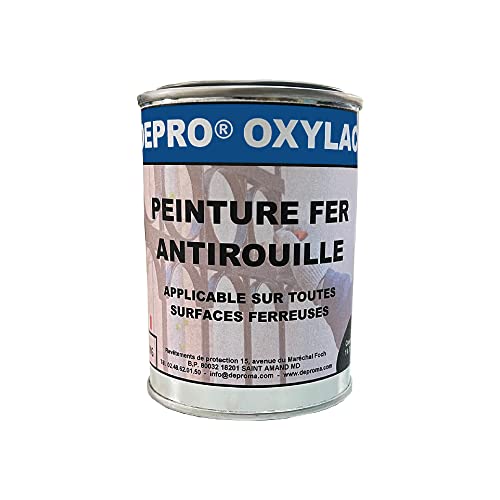OXYLAC Peinture antirouille pour métal neuf et rouillé - 200GR (BLANC)