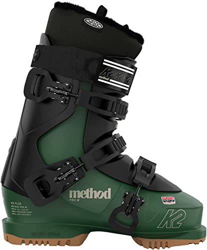 K2 Method Pro Womens Ski Boots Green/Black 8.5 (25.5)