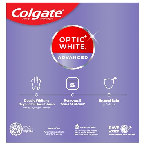 Colgate US06454A Optic White Advanced Hydrogen Peroxide Toothpaste Pack thumb #7