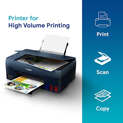 Canon PIXMA G3020 NV All in One (Print,Scan,Copy) WiFi Inktank Colour Printer (Black 6000 Prints & Colour 7700 Prints) for High volume Office/Home... - Image 4