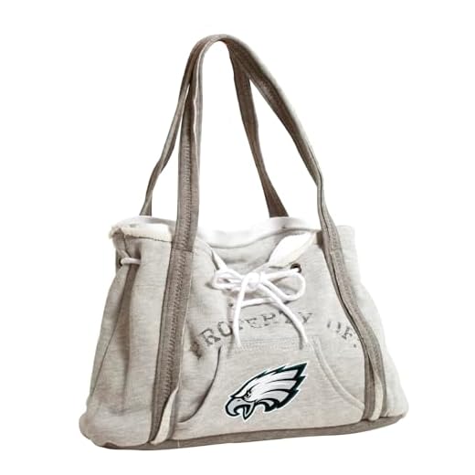 Littlearth womens NFL Philadelphia Eagles Hoodie Purse, Grey, 9.5” x 15.5” x 4”