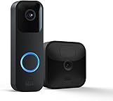 Blink Video Doorbell + 1 Outdoor (3rd Gen) camera system - Two-way audio, HD video, motion and chime app alerts and Alexa enabled— wired or wire-free (Black)