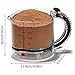 4-in-1 Adjustable Measuring Cup - Multi-Functional Up Cup Measuring Cup, with Adjustable Base & Scraper-Style Seal Base, Space-Saving Easy to Clean for Cooking and Baking & Ingredients