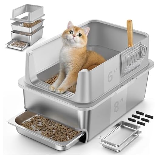 Sifting Litter Box with Dual Drawers