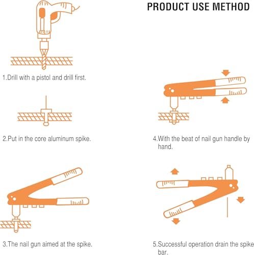 Arrow Heavy Duty Riveter Kit, Professional Pop Rivet Gun with Assorted 120 Rivets - Image 3