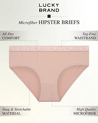 Image of Lucky Brand Women's Underwear - 5 Pack Microfiber Hipster Briefs (S-XL)