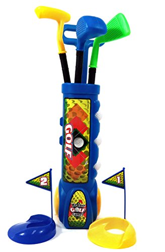 PowerTRC Deluxe Kid's Toy Golf Set | 3 Golf Balls | 3 Types