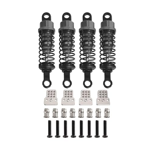 RC_p[VbNAu\[o[ For MN D90 D91 MN99 99s For WPL C14 C24 4pcs 64mm IC[U^VbNAu\[o[ VbN^[t RCJ[p[cƃANZT[p(Gray)