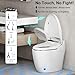 Vipbear Smart Toilet with Heated Seat and Night Light, Tankless Toilets for Bathroom, Modern One Piece Toilet Standard Comfort Height Toilet with Auto Flush, Auto Open Close Lid/Seat,Slow Close, ADA