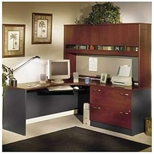 Executive U-Shaped Desk with Hutch ...