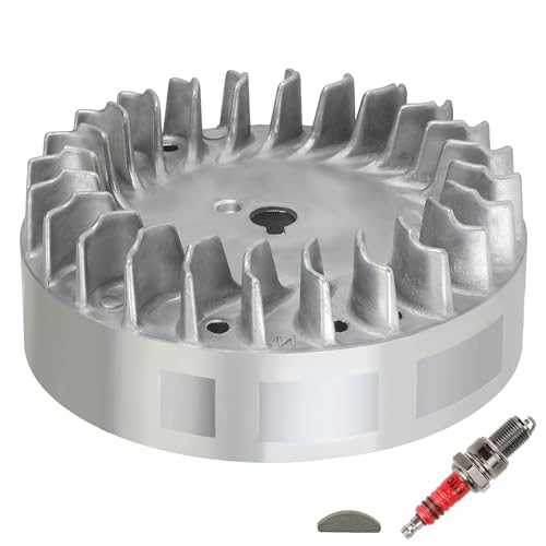 YOXUFA Aluminum Flywheel 10krpm for Non hemi Predator 212cc 224cc 196cc 200cc 208cc Coleman CT200U BT200X Massimo Warrior MB200 GX160 GX200 6.5hp Clone Engine Powersports Mini Bike Parts