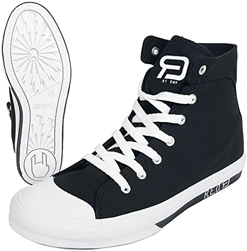 RED by EMP Unisex Zapatillas Negras con Detalles Blancos EU44