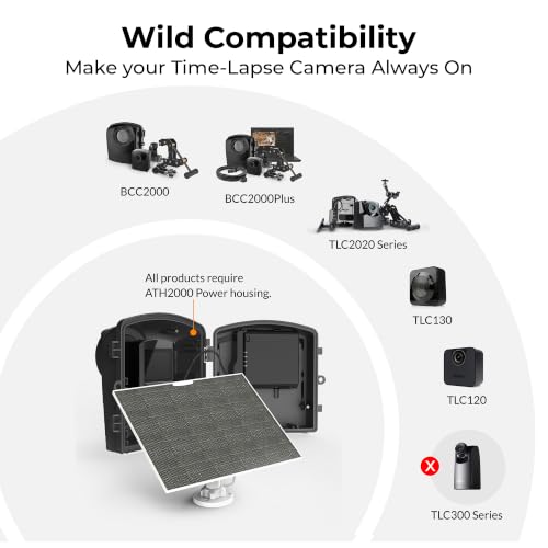 Image of Brinno BCC2000 Construction Time Lapse Camera with ASP1000-P Solar Panel | Bundle Includes TLC2000 Camera, 1080P Time Lapse Recording , Clamp, Weather-Resistant Housing, 10W IP65 Panel with Mount