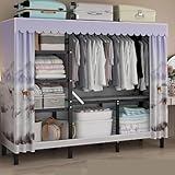 ⚑【Grand espace】: 200CMx45CMx170CM extra large, assemblé avec 6 espaces de rangement, 3 zones de suspension et 3 zones de pliage for plus de vêtements et de chaussures.