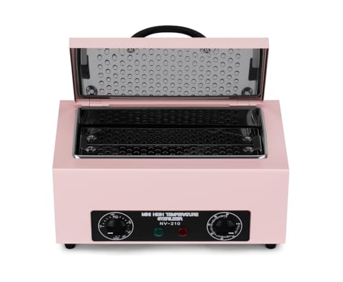 High Temperature Sterilizer Autoclave Machine for Metal Tools with Handle with Timer 110V 300W, 1.5L Capacity, for Dental Tools (Pink) - Thumbnail 2