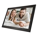 FLNOZAMZ 15,6-Zoll-Cloud-Fotorahmen, 1280 x 800 IPS, digitaler Vollbild-Fotorahmen, Fotos sofort von überall aus teilen – tolles Geschenk